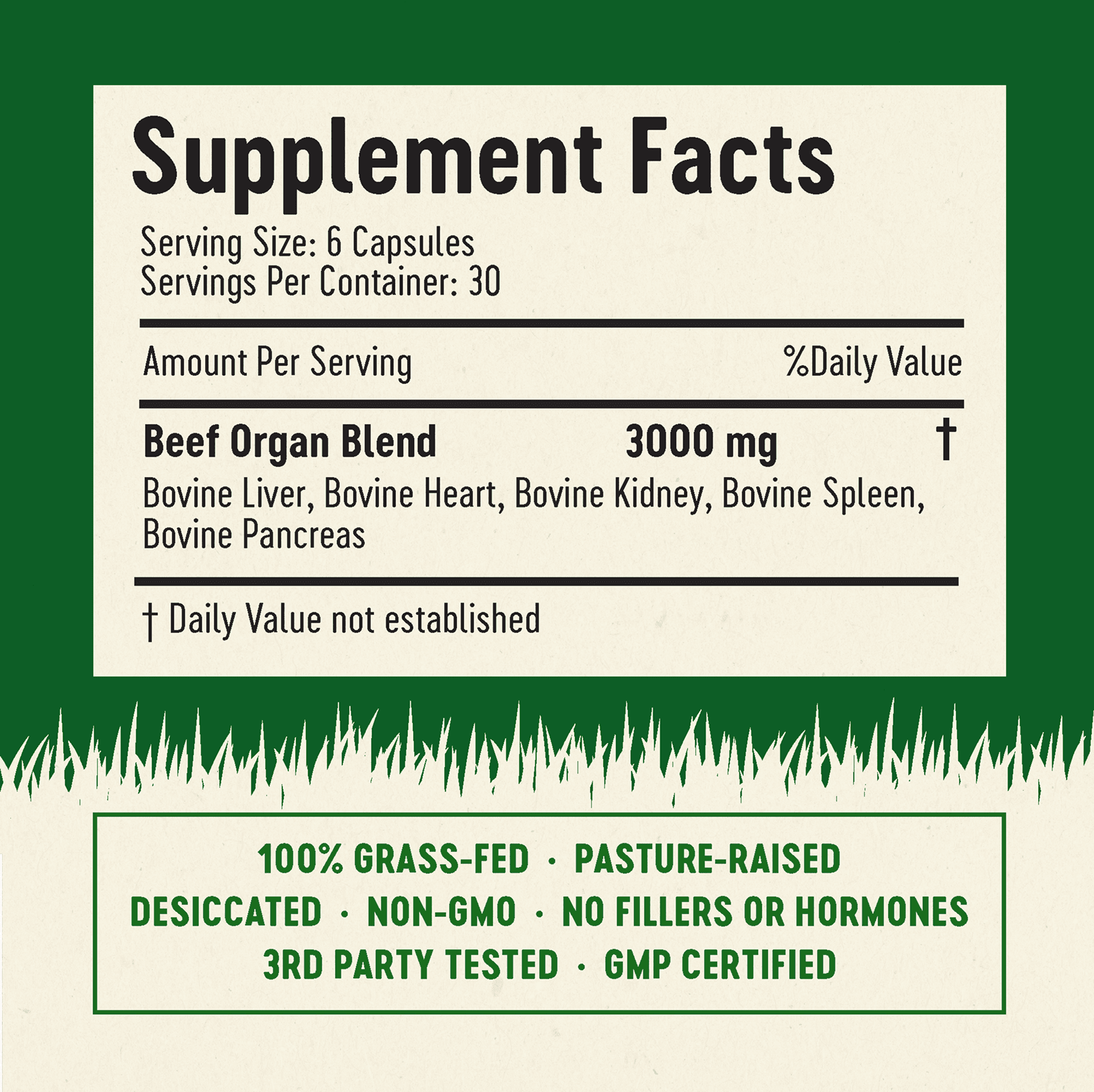 Primal Science™ Grass-Fed Beef Organs