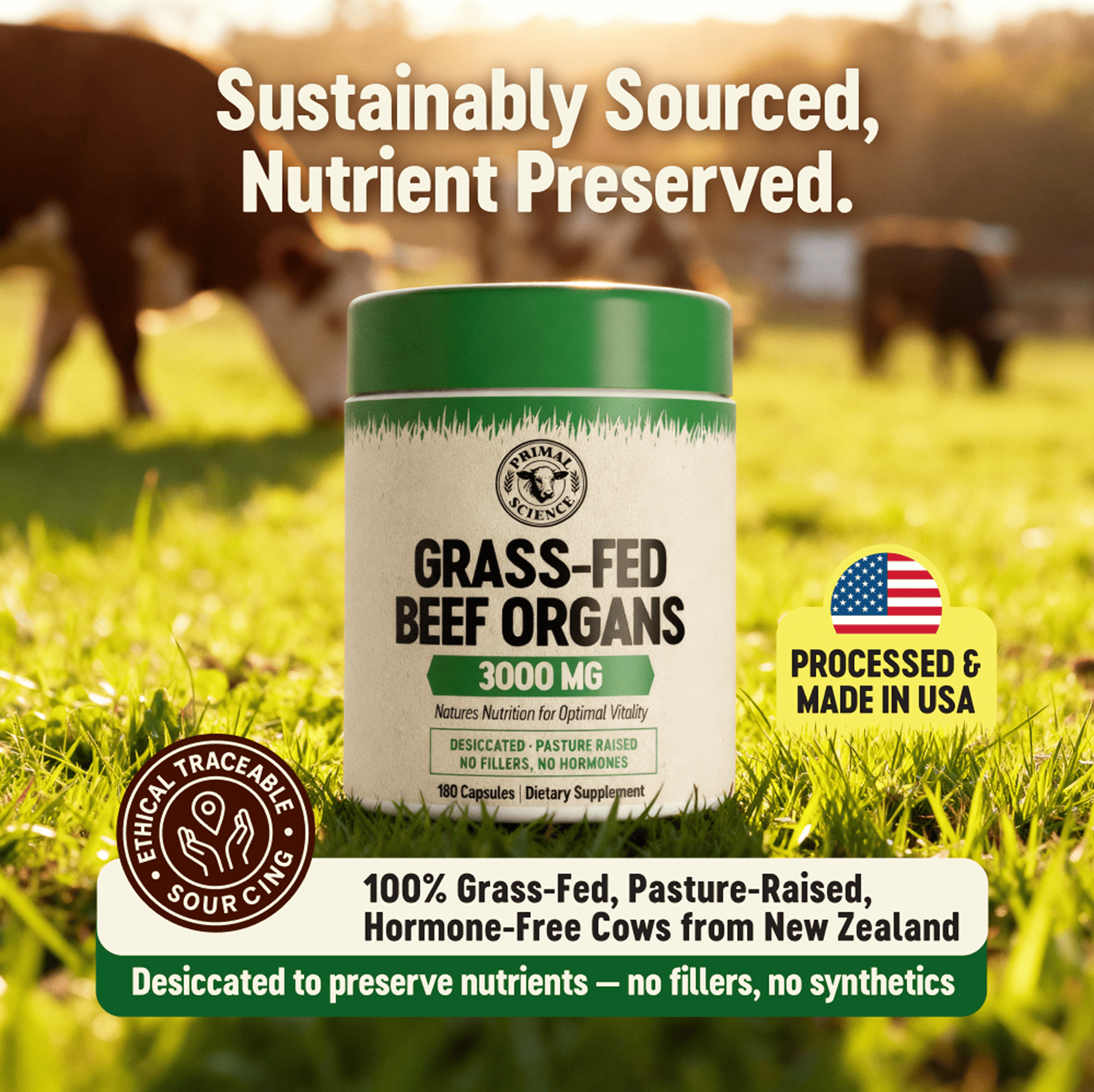 Primal Science™ Grass-Fed Beef Organs